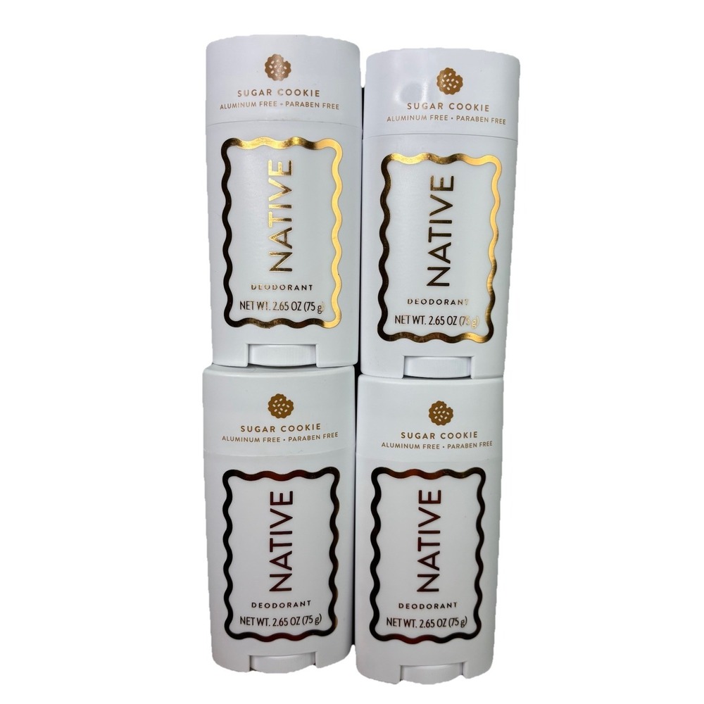 Lot of 4 Native Limited Edition Holiday Scent Sugar Cookie 2.65oz BRAND NEW